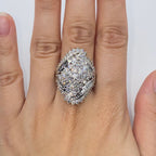 10K Gold Crown Diamond Baguette Ring - additional product view 2