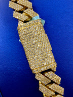 14K Gold Jumbo Diamond Cuban Chain 16.5mm - additional product view 5
