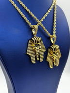10K Gold Pharaoh Diamond Pendant - additional product view 5