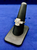 14K Gold Beautiful Radiant Cut Diamond Engagement Ring - additional product view 7
