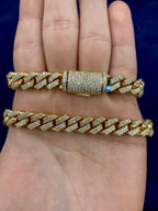 14K Gold Jumbo Diamond Cuban Chain 10mm - additional product view 5