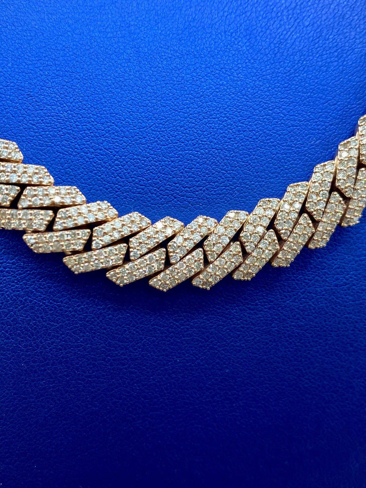 14K Rose Gold Jumbo Diamond Cuban Chain 12mm - additional product view 7