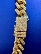 14K Gold Jumbo Diamond Cuban Chain 16mm - additional product view 8