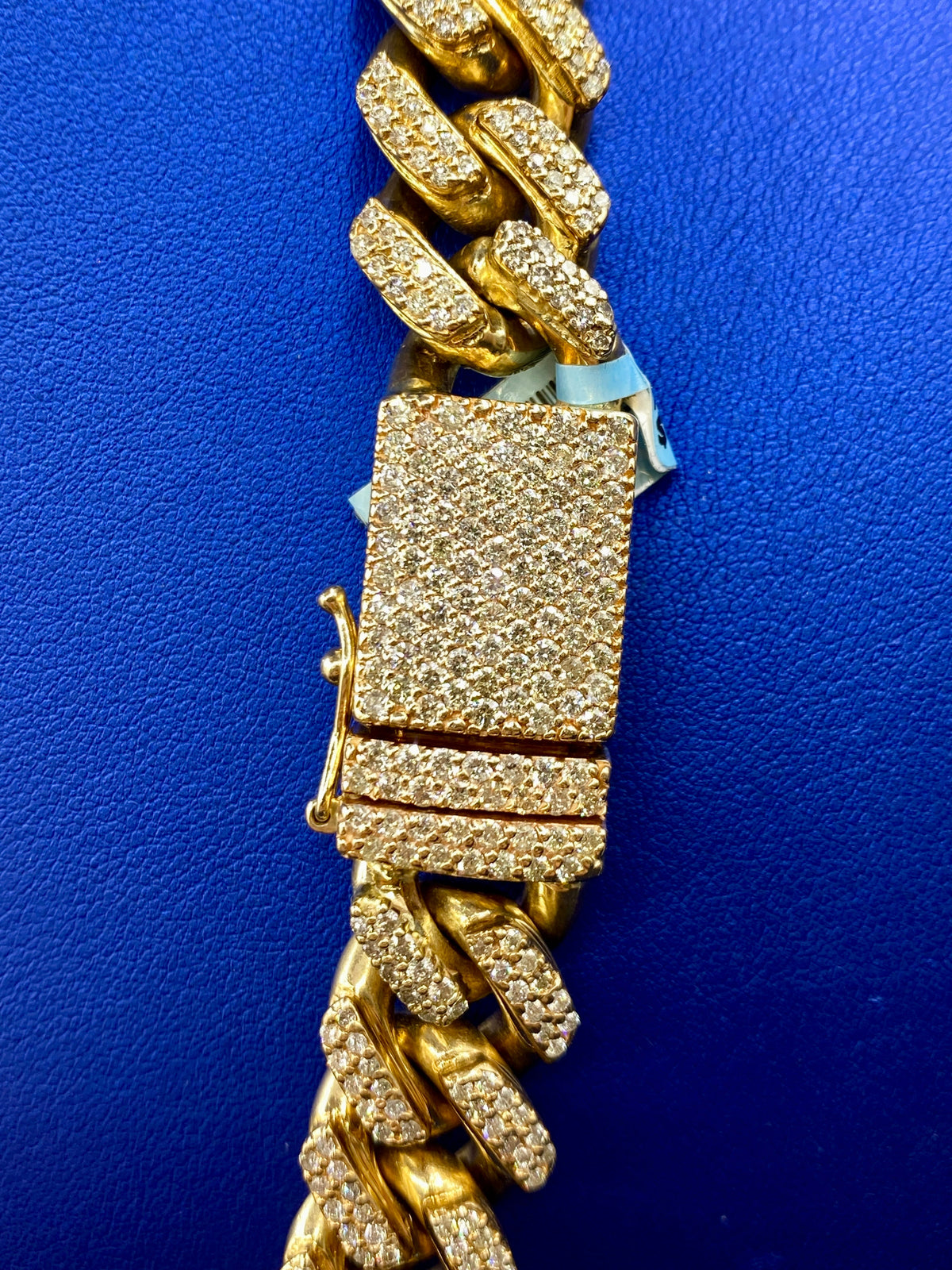 14K Gold Jumbo Diamond Cuban Chain 16mm - additional product view 8