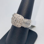 10K Gold Large Stone Center Diamond Halo Engagement Ring - additional product view 6
