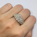 10K Yellow Gold Tiara Diamond Ring - additional product view 3