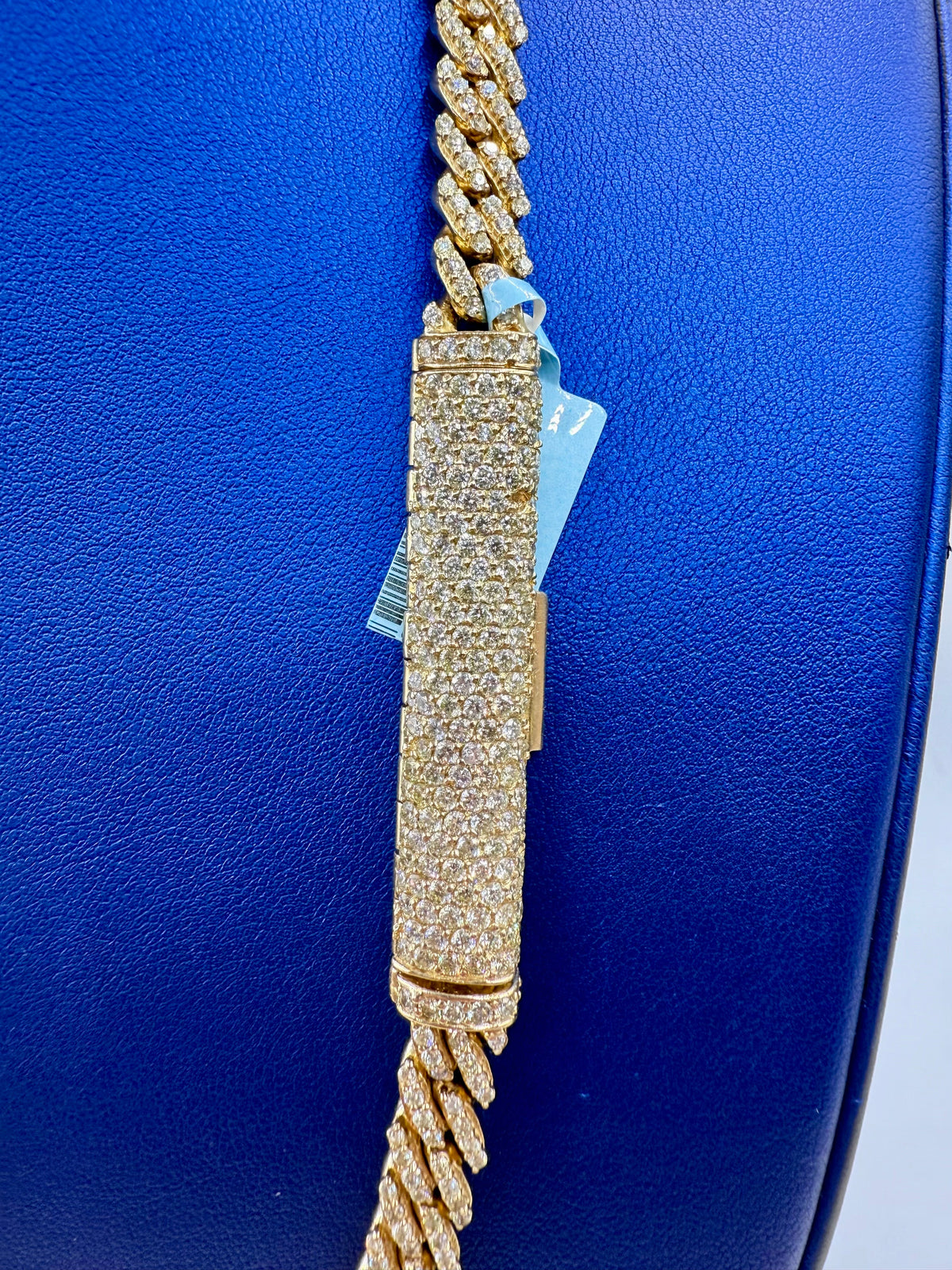 14K Gold 7.8M DIAMOND CUBAN LINK CHAIN - additional product view 6