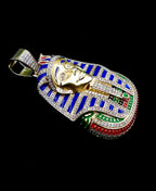 14K Gold Custom Jumbo Pharaoh Diamond Pendant - additional product view 4