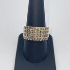 10K Gold Row Diamond Band Ring - additional product view 4