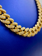 14K Gold Jumbo Diamond Cuban Chain 16mm - additional product view 4