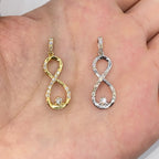 10K Gold Diamond Infinity Pendant - additional product view 6