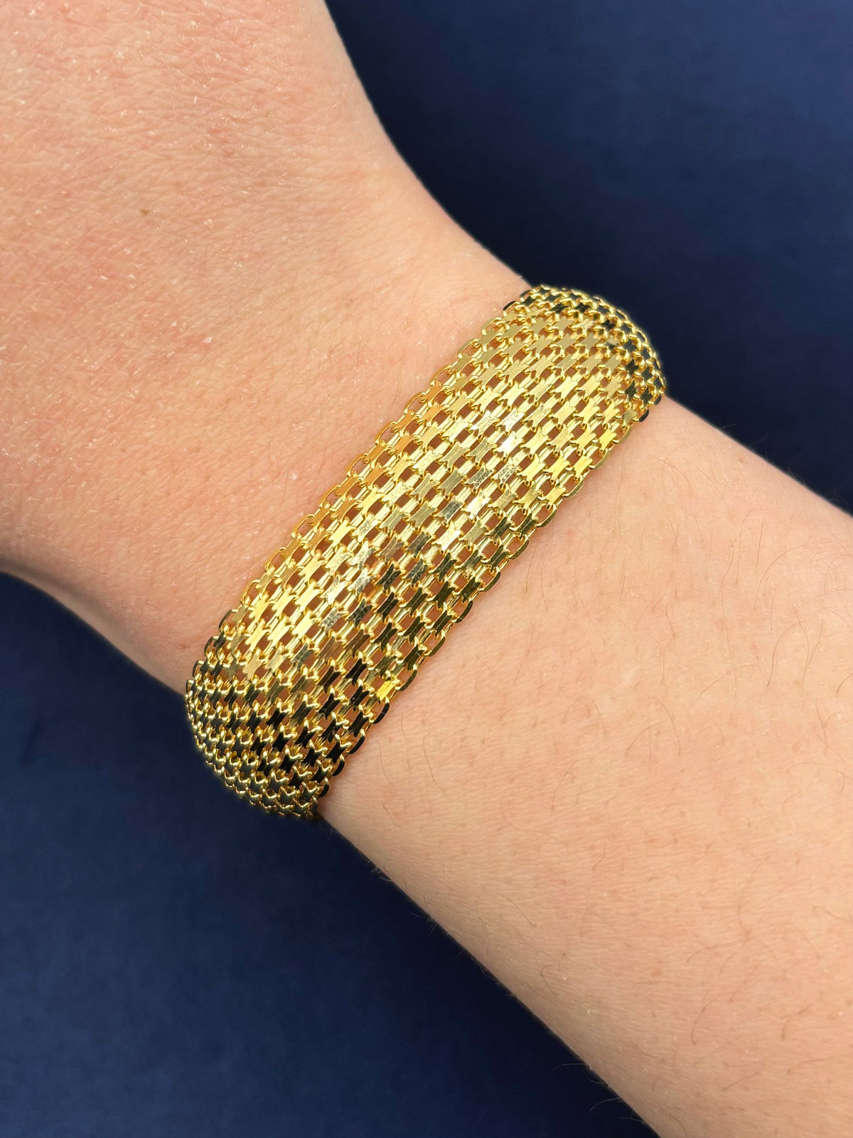 14K Gold Textured Bracelet - additional product view 5