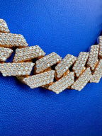14K Jumbo Rose Gold Bust-Down Diamond Cuban Chain - additional product view 7