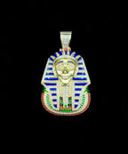 14K Gold Custom Jumbo Pharaoh Diamond Pendant - additional product view 2
