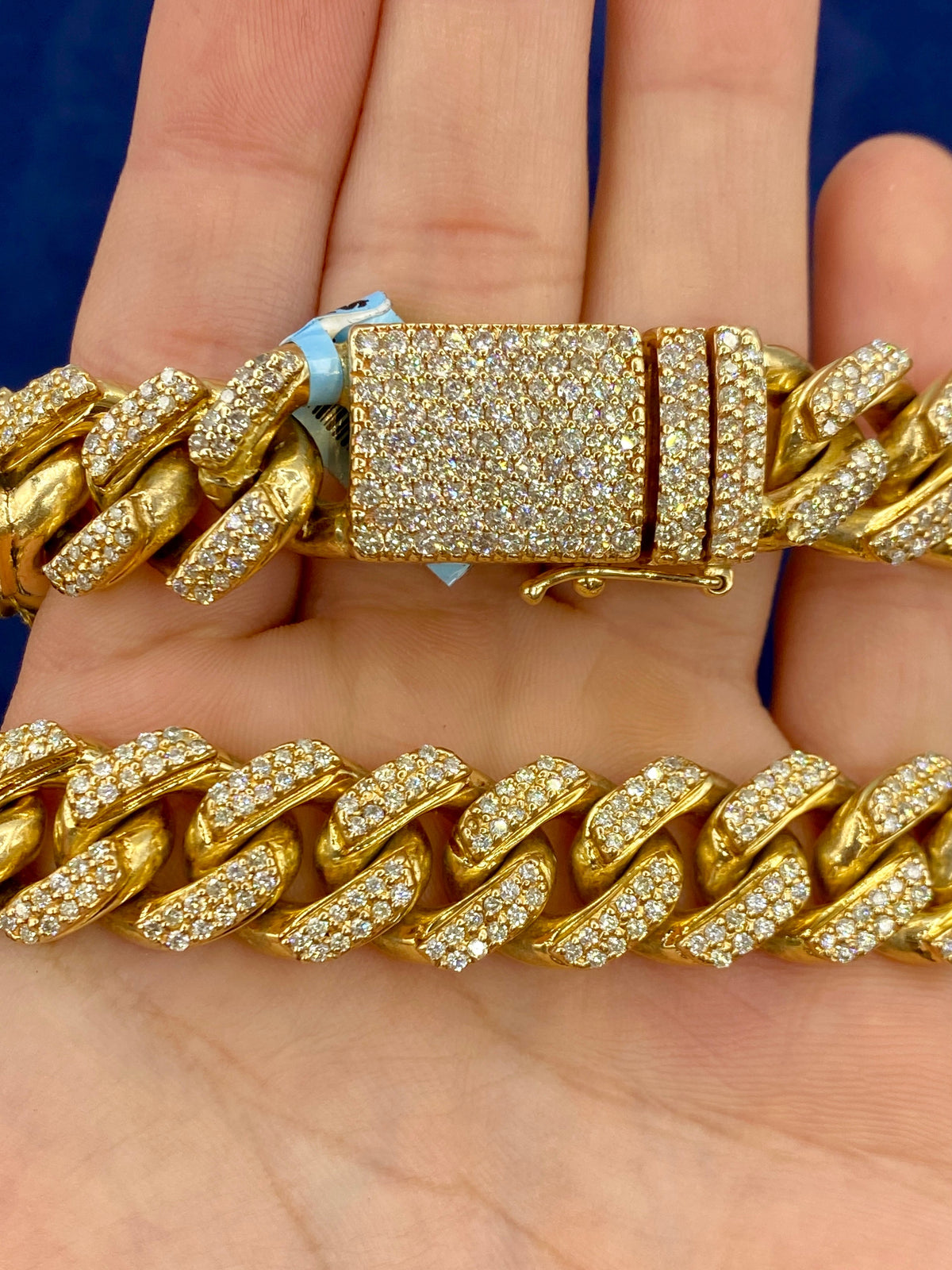 14K Gold Jumbo Diamond Cuban Chain 16mm - additional product view 7