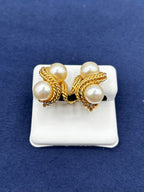 Gold Pearl Earrings - additional product view 5