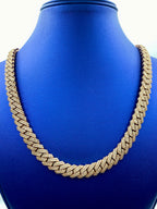 14K Rose Gold Jumbo Diamond Cuban Chain 12mm - additional product view 2