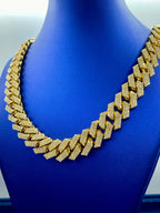 14K Gold Jumbo Diamond Cuban Chain 18.5mm - additional product view 3