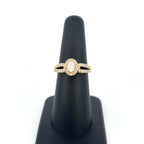 14K Gold Oval Diamond Engagement Ring - additional product view 6