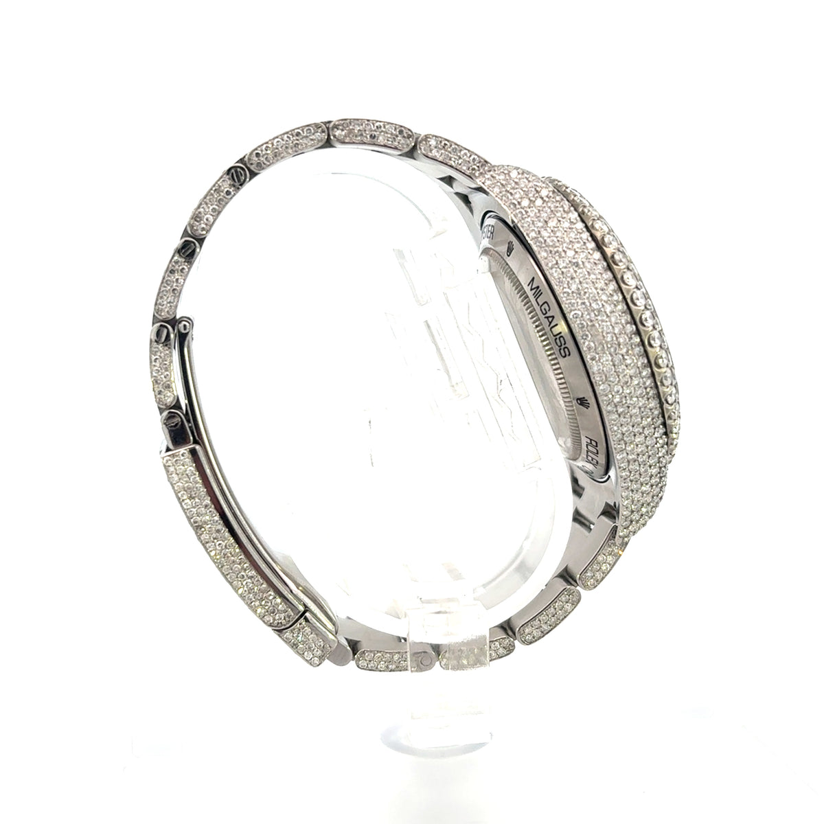 40mm Rolex Milgauss Full Diamond Bust-Down Watch - additional product view 4