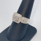 10K Gold Square Halo Diamond Ring - additional product view 6