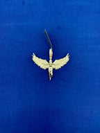 10K Gold Winged Angel Diamond Pendant - additional product view 5
