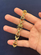 10K Gold "crimson Radiance" Diamond Bracelet - additional product view 3