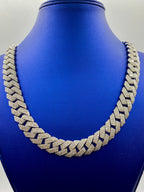 14K White Gold Jumbo Diamond Cuban Chain 15.7mm - additional product view 2