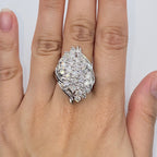 10K Gold Ribbon Diamond Baguette Ring - additional product view 2