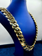 14K Solid Gold Cuban Chain 25M 32I - additional product view 3