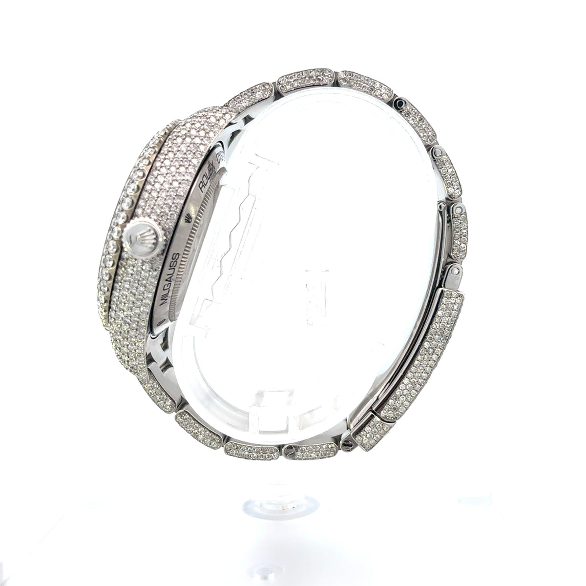 40mm Rolex Milgauss Full Diamond Bust-Down Watch - additional product view 5