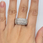 10K Gold Bold Diamond Ring Band - additional product view 2
