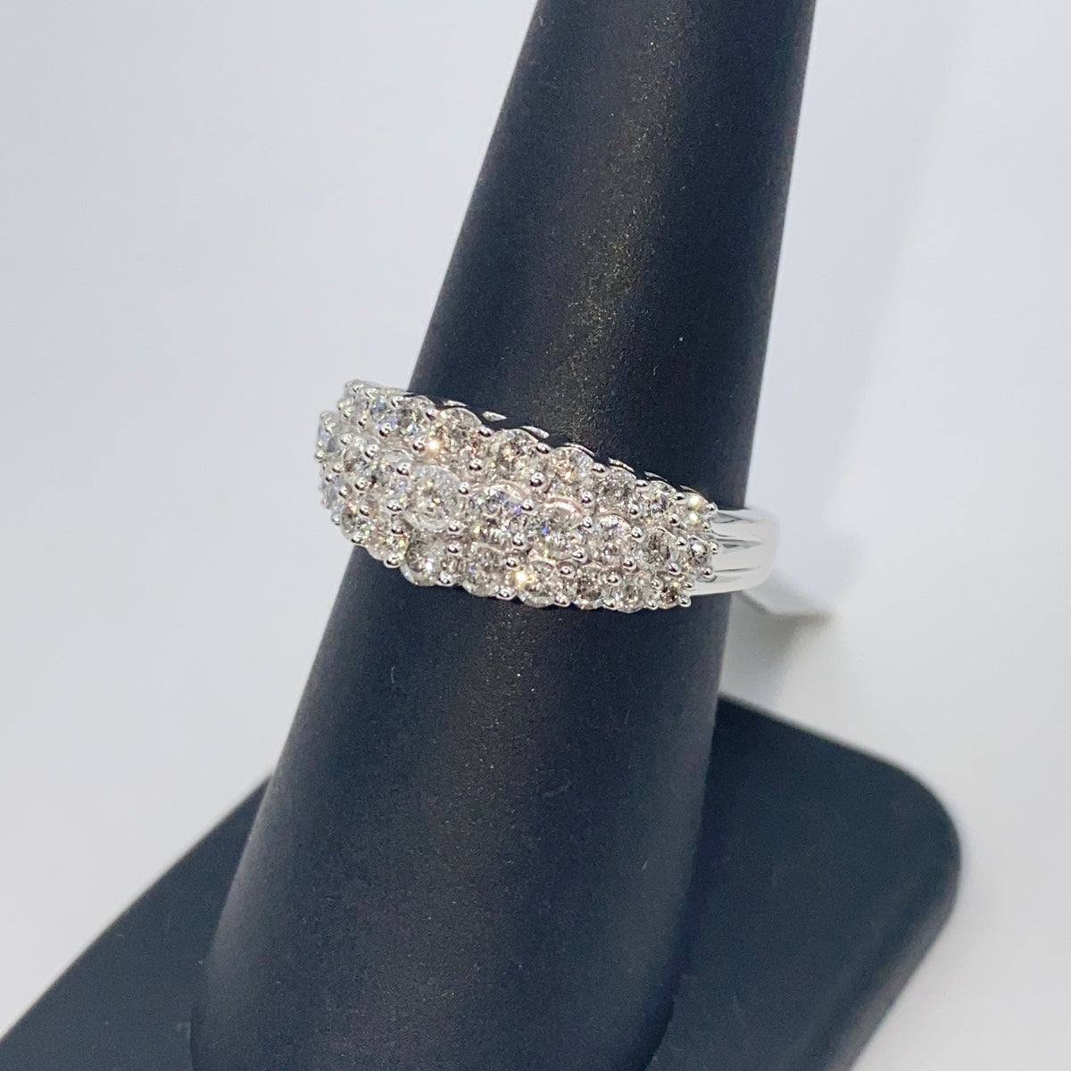 10K Gold Diamond Crown Pave Engagement Ring - additional product view 6