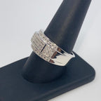 10K Gold Bold Diamond Ring Band - additional product view 6