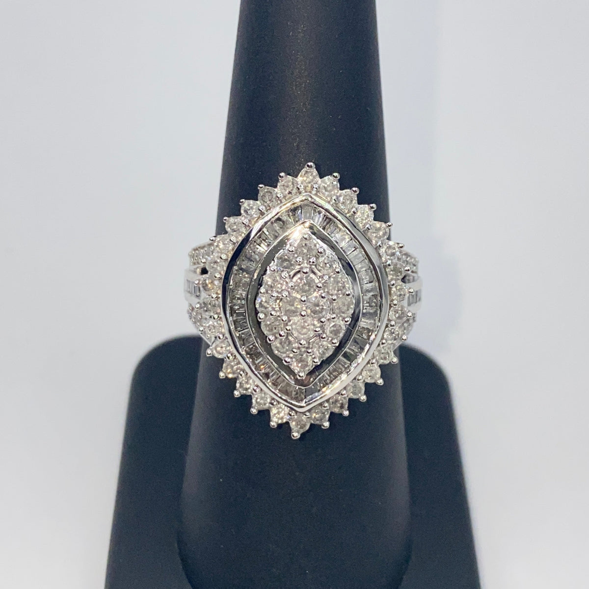10K Gold Diamond Baguette Ring - additional product view 4