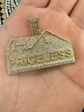 14K Gold Custom Priceless Traphouse Diamond Pendant - main product photo