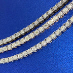 10K Gold 3.5mm Diamond Tennis Chain Necklace - additional product view 4