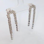 14K Gold Raindrop Cascade Dangling Diamond Earrings - additional product view 2