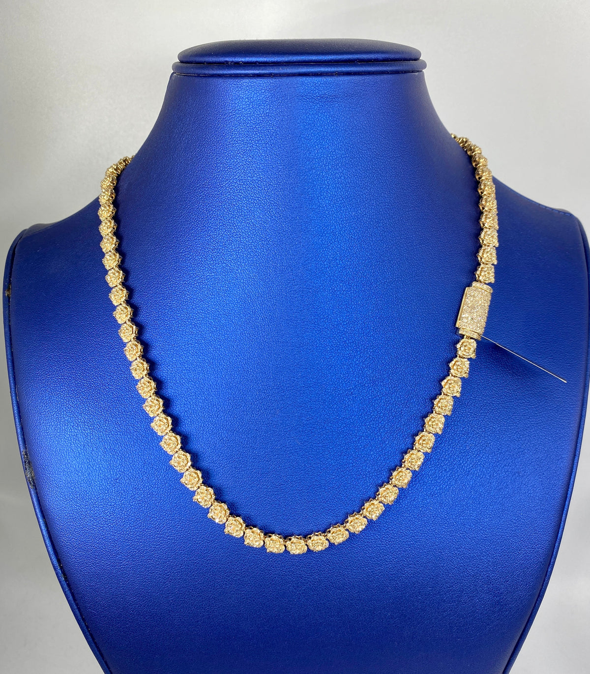 Diamond Eternity Rose Necklace 10K Gold - additional product view 3