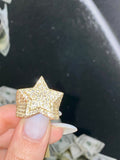 Cake Star 10K Gold Diamond Ring in yellow gold - close-up product photo