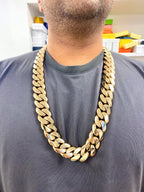 14K Solid Gold Cuban Chain 25M 32I - additional product view 7