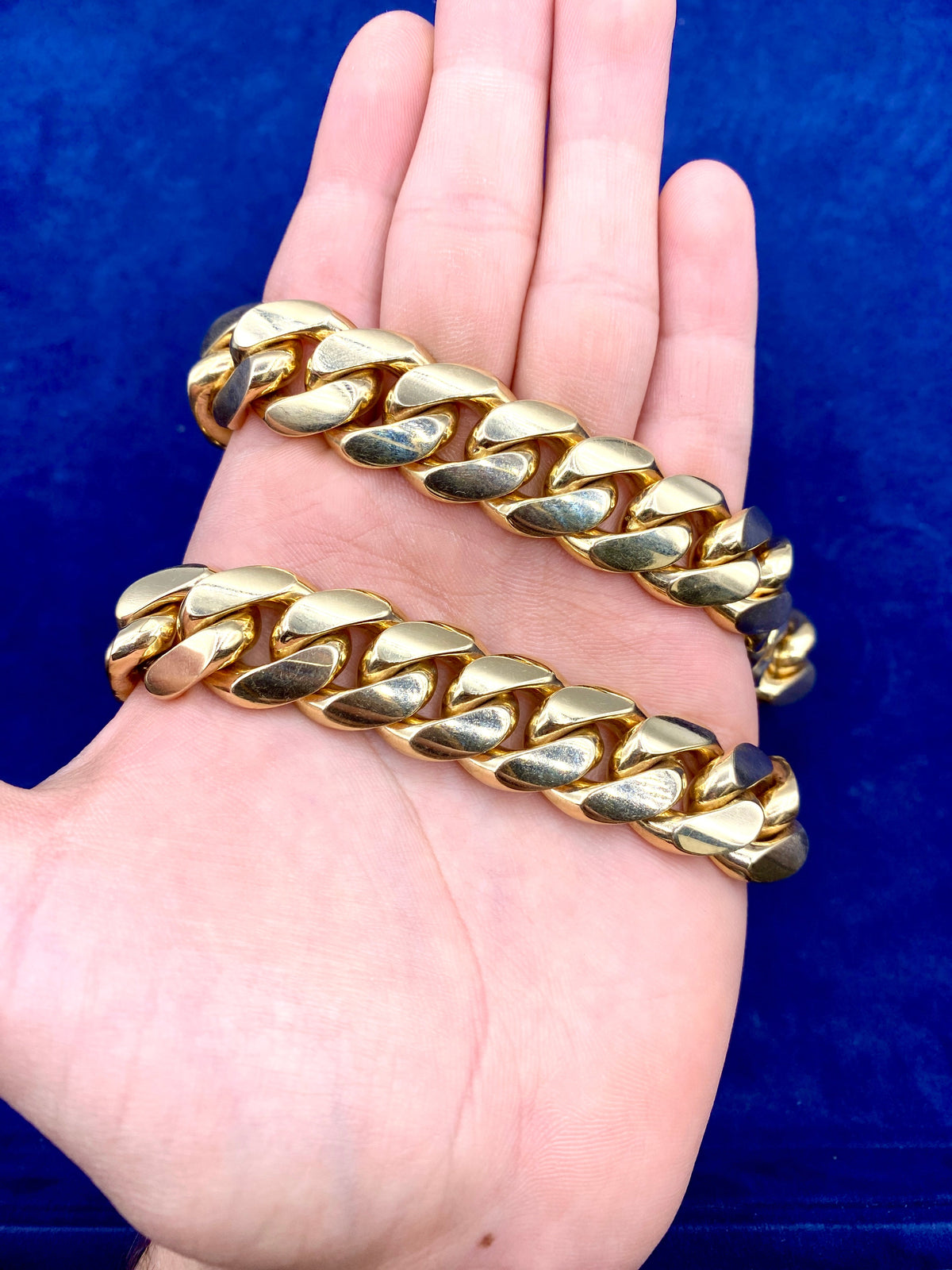 14K Gold Cuban Link Chain 18mm 22 in - additional product view 5