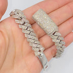 10K Gold 12.5mm Cuban Link Diamond Bracelet 8 in - additional product view 3