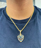 Diamond Link Shield Pendant - additional product view 3