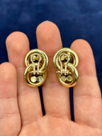 Vintage14k Gold Estate Knot Earrings - additional product view 5