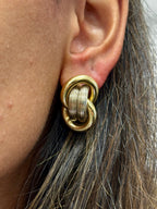 Vintage14k Gold Estate Knot Earrings - additional product view 6