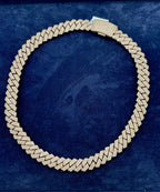 14K 16.5mm Jumbo White Gold and Diamond Cuban Link Chain - additional product view 7