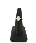 14K Gold Oval with Halo Engagement Diamond Ring - additional product view 3