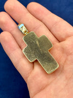 14K Gold Robust Diamond Cross Pendant - additional product view 5