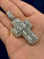 14K Gold Robust Diamond Cross Pendant - additional product view 8